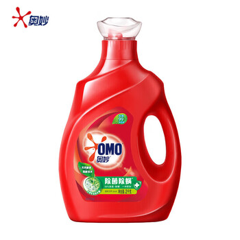 奥妙（OMO） 除菌除螨2KG长久抑菌去污洁净+除菌除螨洗衣液400g*3 6.4斤装