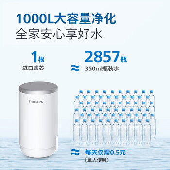 PHILIPS飞利浦水龙头净水器原装滤芯AWP320沸石颗粒活性炭超滤膜复合滤芯 适配：AWP3878