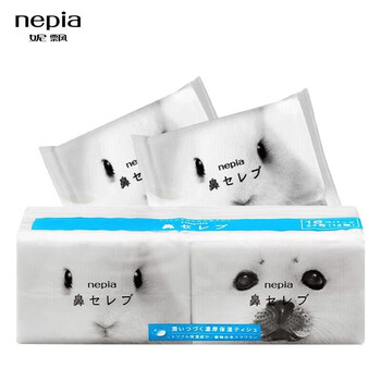 妮飘（Nepia）手帕纸2层12抽*16包小包无香纸巾日本原装进口