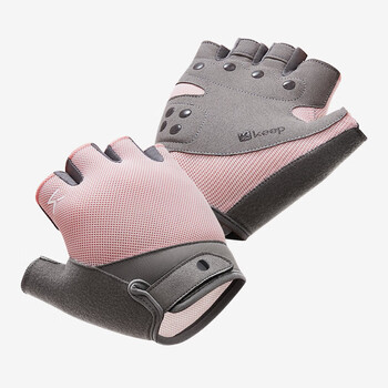 Keep健身手套男女运动手套骑行单杠引体向上训练撸铁防滑护掌 樱粉 M