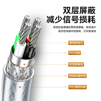 山泽USB打印机数据连接线10米usb2.0方口数据连接线 AM/BM 支持惠普佳能爱普生打印机UK-410 山泽USB打印机数据连接线10米usb2.0方口数据连接线 AM/BM 支持惠普佳能爱普生打印机UK-410