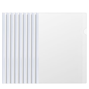 得力(deli)10只A4透明抽杆文件夹拉杆夹抽杆夹 简历报告夹商务会议资料报告收纳 33223白色 得力(deli)10只A4透明抽杆文件夹拉杆夹抽杆夹 简历报告夹商务会议资料报告收纳 33223白色