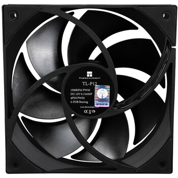 利民（thermalright）TL-P12 12cmPWM机箱散热风扇 1500转速PWM S-FDB轴承 4PIN PWM 