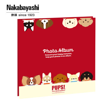 Nakabayashi仲林NCL卡通相册DIY覆膜粘贴式纪念册40页YB-73787 【新款】趣味小狗