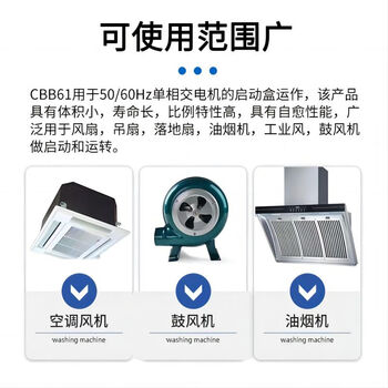 RXiN容鑫 CBB61插片启动电容450V风机风扇双插片启动电容 1uf RXiN容鑫 CBB61插片启动电容450V风机风扇双插片启动电容 1uf