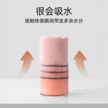 洁丽雅（Grace）毛巾7A抗菌家用吸水洗脸巾成人全棉情侣纯棉擦脸面巾运动 10条装