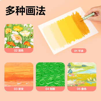 得力(deli)24色重彩油画棒浓彩款蜡笔彩笔儿童学生画画工具彩色涂色笔专业72087礼物套装热门商品 得力(deli)24色重彩油画棒浓彩款蜡笔彩笔儿童学生画画工具彩色涂色笔专业72087礼物套装热门商品