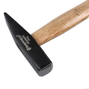 钢盾 SHEFFIELD S088620 胡桃木柄钳工锤200g