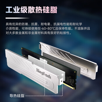 金百达（KINGBANK）32GB(16GBX2)套装 DDR5 5600 台式机内存条 银爵