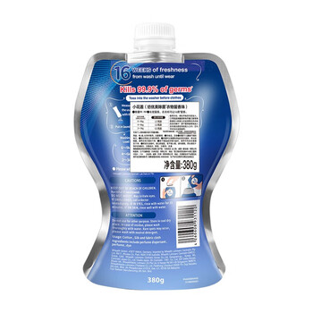 威露士纺优美系列留香珠柔顺护衣防静电持久留香 380g*1袋/海洋香