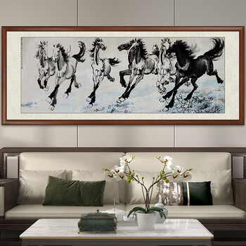 徐悲鸿八骏图题词价格报价行情- 京东