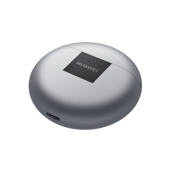 华为（HUAWEI）FreeBuds 4E  真无线蓝牙耳机 舒适半入耳 主动降噪 高解析音质 游戏运动音乐耳机 冰霜银