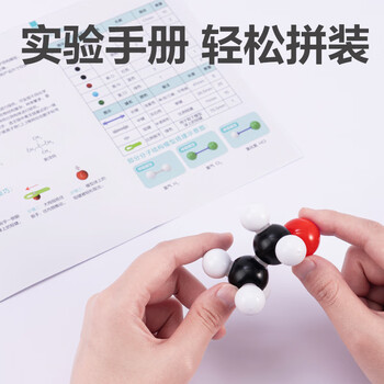 得力（deli）化学分子结构模型套装有机学生用化学球棍比例式有机化学实验器材分子晶体演示教学教具中考礼物