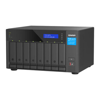 威联通（QNAP）TVS h874 Intel i5 六核心处理器八盘位32G内存 NAS桌面型文件网络智能云存储服务器私有云