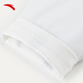 安踏（ANTA）运动护膝 联名系列篮球跑步健身保暖加厚专业保护膝盖男 白色XL码