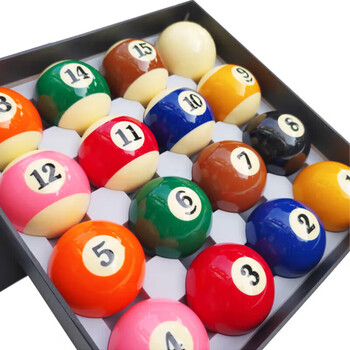 英辉（INVUI）台球子标准黑8水晶球花式16彩大号球台球用品桌球 TV57.2mm