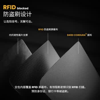 tomtoc护照包证件收纳包大容量旅行出差卡包RFID防盗刷防泼水T03