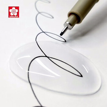 樱花（SAKURA）针管笔勾线笔 08号黑色0.50mm 日本进口防水绘图笔水笔学生儿童美术绘画手绘漫画动漫设计