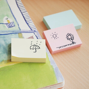 N次贴(STICKN)6本装环保再生纸便利贴报事贴/便条纸/便签纸/便签本76*76mm600张 粉红36506-J6