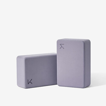 Keep 瑜伽砖辅助拉伸磨砂稳固防滑瑜伽舞蹈EVA环保材质 木槿紫一对装 Keep 瑜伽砖辅助拉伸磨砂稳固防滑瑜伽舞蹈EVA环保材质 木槿紫一对装