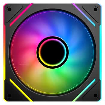 先马（SAMA）境界V3黑色反叶 12cm机箱风扇 ARGB无限镜灯光/5V3P神光同步/小4P-PWM调速/液压轴承/标配减震垫