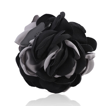 【京东严选】2019新款欧美发饰头花发夹抓夹大号盘发器顶夹头饰 黑色