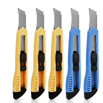 得力(deli)大号耐用美工刀 手动锁定功能裁纸刀/小刀 5把装 办公用品 P02003-05 得力(deli)大号耐用美工刀 手动锁定功能裁纸刀/小刀 5把装 办公用品 P02003-05