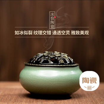 清乾隆銅胎掐絲琺瑯纏枝蓮紋三⾜爐《乾隆年製》《⽽》款