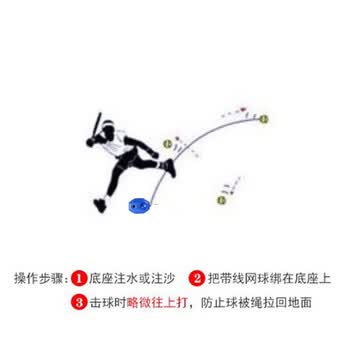 英辉（INVUI）网球拍初学者训练拍网球回弹训练器，带线网球，手胶，拍包，蓝色