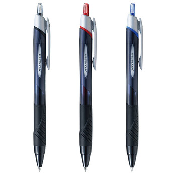uni三菱（uni）JETSTREAM系列按动原子笔SXN-150 顺滑学生办公用圆珠笔0.38mm 黑杆红芯 10支装
