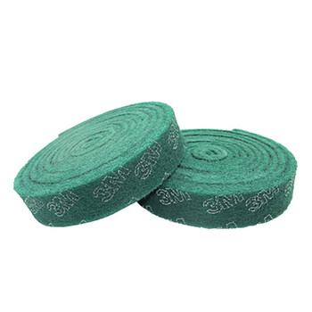 3M 8698百洁布 工业研磨清洁布 含砂抛光耐水耐油不锈钢抛光拉丝布 90mm*8m【1卷】