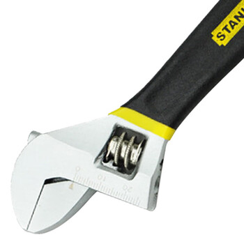 史丹利（STANLEY）活动扳手 双色沾塑柄 家用电工汽修维修活动扳手 8寸 95-047-1-23