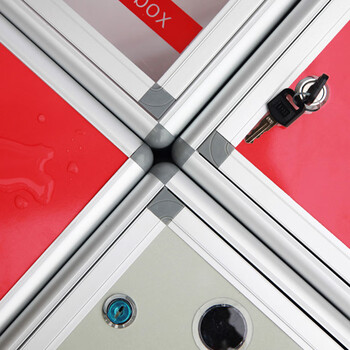 欧唛（oumai）铝合金意见箱留言箱桌放式投诉箱壁挂意见箱员工需求箱信报箱挂墙意见箱 无字款小号 (前投款）