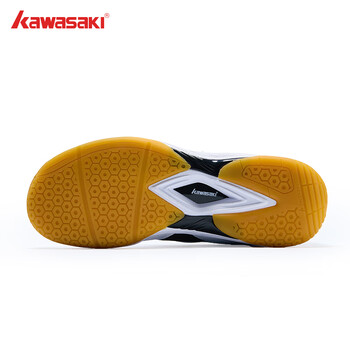 川崎（KAWASAKI）羽毛球鞋男款女士稳定耐磨减震专业运动鞋B3329 白黑 36