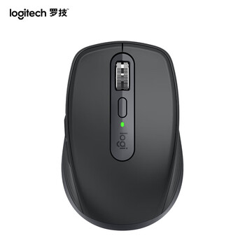 罗技（Logitech）大师系列 MX Anywhere 3S 企业级无线蓝牙双模鼠标 静音鼠标 智能便携办公鼠标 快充长续航 石墨黑