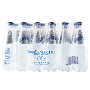 圣碧涛（SAN BENEDETTO）意大利 碳酸饮料500ml*24整箱天然加气水 气泡水阿尔卑斯山
