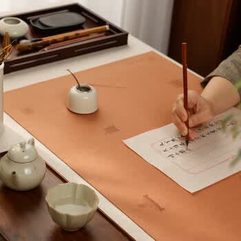 漢墨 彩绘羊毛毡 原色50*35cm毛毡垫桌垫学生初学者书画书法画毡 文房四宝书法国画毛毡布	
