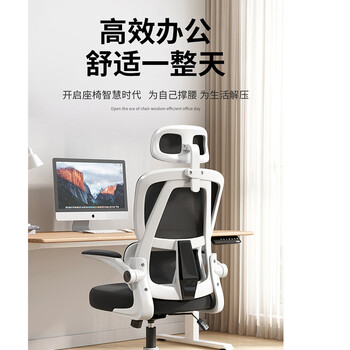 中伟电脑椅家用久坐学习座椅人体工学椅办公椅子转椅休闲椅无枕逍遥