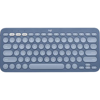 罗技（Logitech）K380 企业级无线蓝牙键盘 办公笔记本平板IPAD电脑键盘 超薄便携 品月蓝 for Mac【团单优惠】