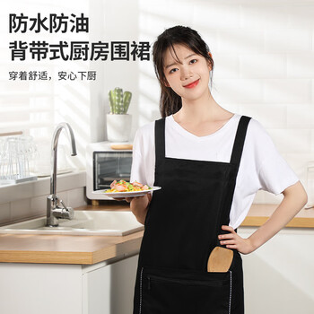 LYNN围裙 防水防油耐脏罩衣 拉链口袋男女通用家务清洁餐厅奶茶工作服 LYNN围裙 防水防油耐脏罩衣 拉链口袋男女通用家务清洁餐厅奶茶工作服