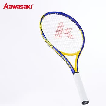 川崎（KAWASAKI）网球拍碳素成人专业初学单拍SA-100藏蓝（已穿线）
