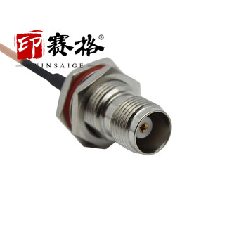 印赛格 弯公头转TNC-KY母头大六角带防水延长线RG316【MCX-JW转TNC RG316-0.15米】2件