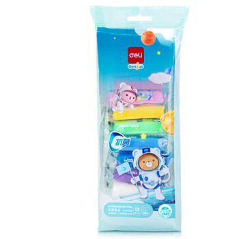 得力(deli)12色超轻粘土 黏土彩泥橡皮泥儿童手工DIY玩具美术男孩女孩儿童开学毕业文具生日礼物袋装 得力(deli)12色超轻粘土 黏土彩泥橡皮泥儿童手工DIY玩具美术男孩女孩儿童开学毕业文具生日礼物袋装