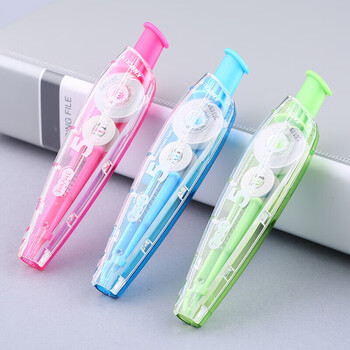 TANOSEE乐如诗日本进口按动修正带 改正带涂改带学生修正贴顺滑便携5mm*6m蓝粉绿3支TS-NCT5-3P TANOSEE乐如诗日本进口按动修正带 改正带涂改带学生修正贴顺滑便携5mm*6m蓝粉绿3支TS-NCT5-3P