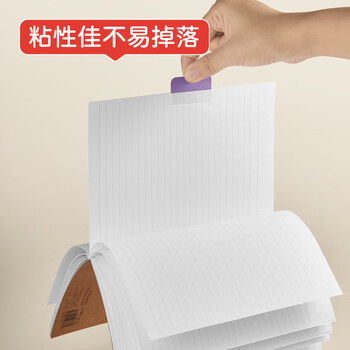 众未（JONEVEE）索引贴莫兰迪6色小号240枚标签姓名贴透明便利贴纸文具用品可书写便签记事贴MS1024（2件起售）