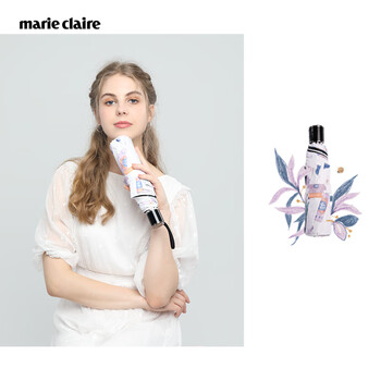 Marie Claire【明星同款】太阳伞防晒防紫外线三折晴雨伞黑胶遮阳伞女士礼物 Marie Claire【明星同款】太阳伞防晒防紫外线三折晴雨伞黑胶遮阳伞女士礼物