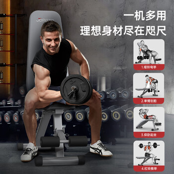 捷瑞特美国哑铃凳多功能健身椅卧推凳仰卧板腹肌健身器家用健身器材MD25