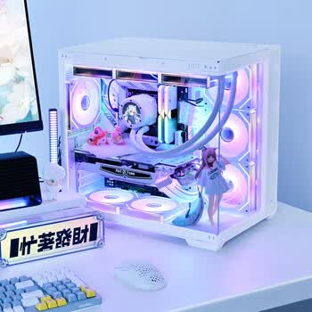 Thermaltake（Tt）钢影 透EX 海景房机箱 电脑主机 白色（ATX主板/Type-c/支持360水冷/10风扇位/4090显卡）