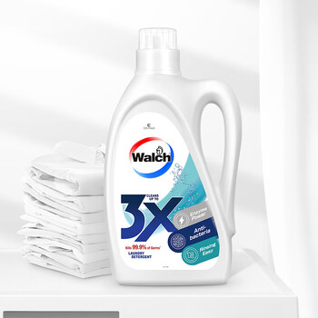 威露士（Walch）3X除菌洗衣液 家用浓缩除螨机洗有效除菌99.9% 瓶装3L2瓶（原味）