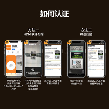 山泽HDMI线2.1版 8K60Hz 4K240Hz 数字高清线兼容HDMI2.0 笔记本接电视投影视频连接线1米OEN-10 山泽HDMI线2.1版 8K60Hz 4K240Hz 数字高清线兼容HDMI2.0 笔记本接电视投影视频连接线1米OEN-10